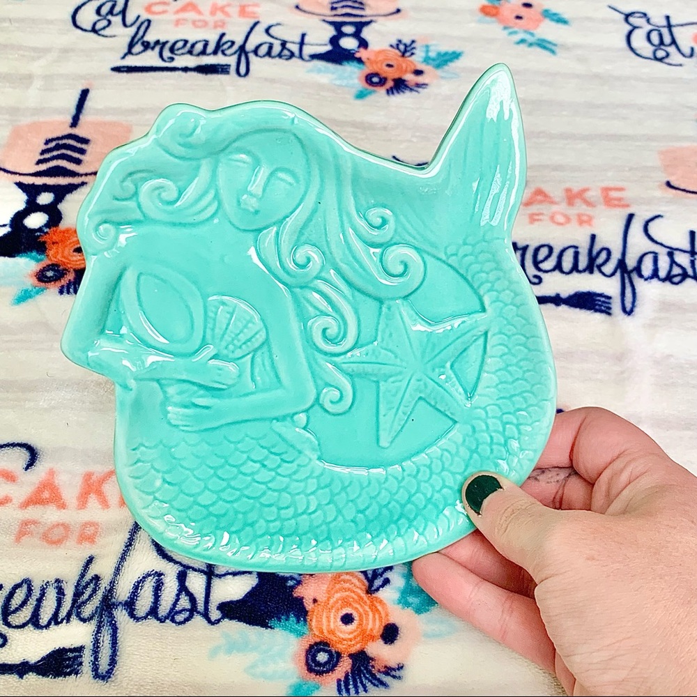 🧜🏻‍♀️ Teal Mermaid Nautical Kitchen Spoon Rest - Picture 6 of 8